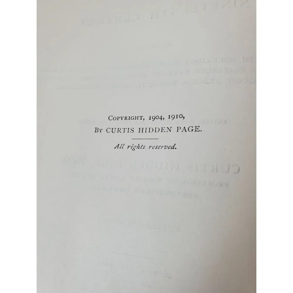British Poets of the‎ Nineteenth Century Part II Curtis Page Ph.D. 1922